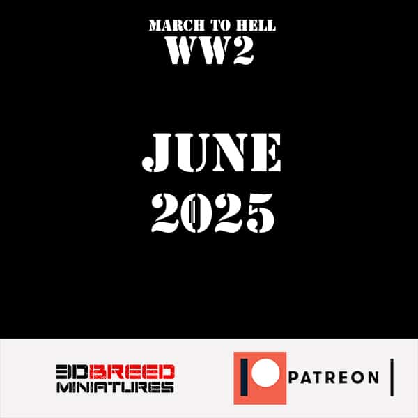 WW2 PATREON June 2025 STL Bundle – Imperial Japanese Army 3D Miniatures